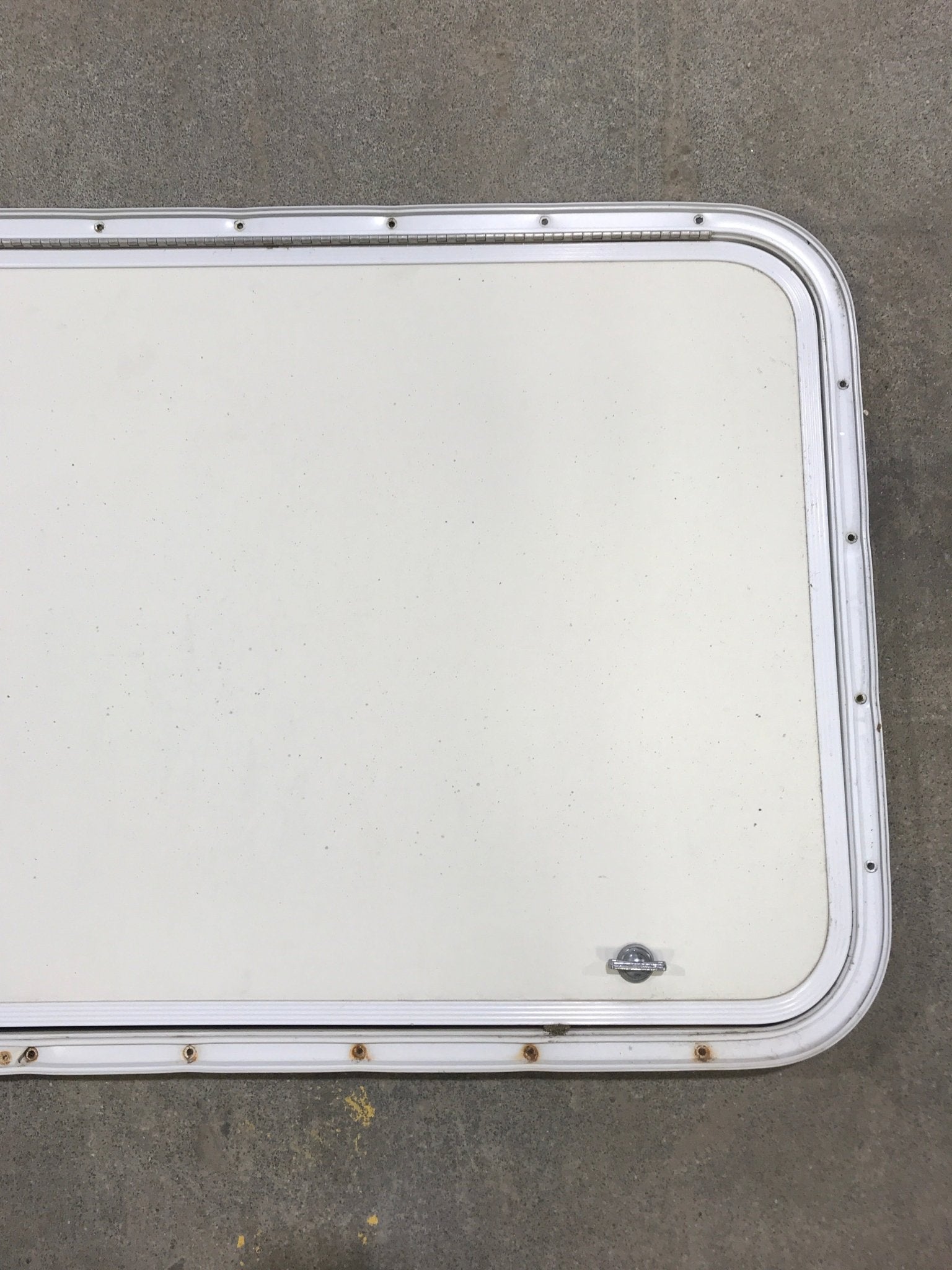 Used Radius Cornered Cargo Door 47 3/4" x 19 3/4" x 3/4" D - Young Farts RV Parts