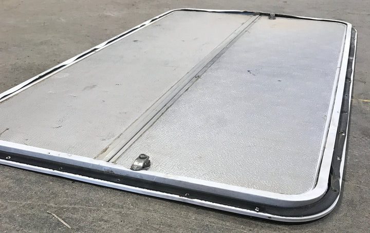 Used Radius Cornered Cargo Door 47 3/4" x 27" x 3/4" D - Young Farts RV Parts