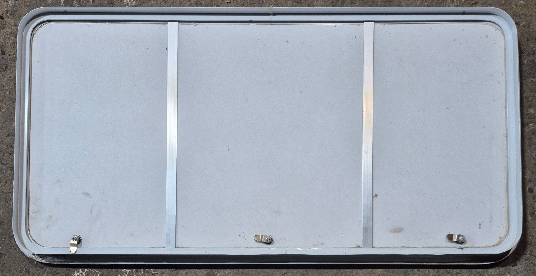 Used Radius Cornered Cargo Door 47 5/8" x 23 3/4" x 1 7/8" D - Young Farts RV Parts