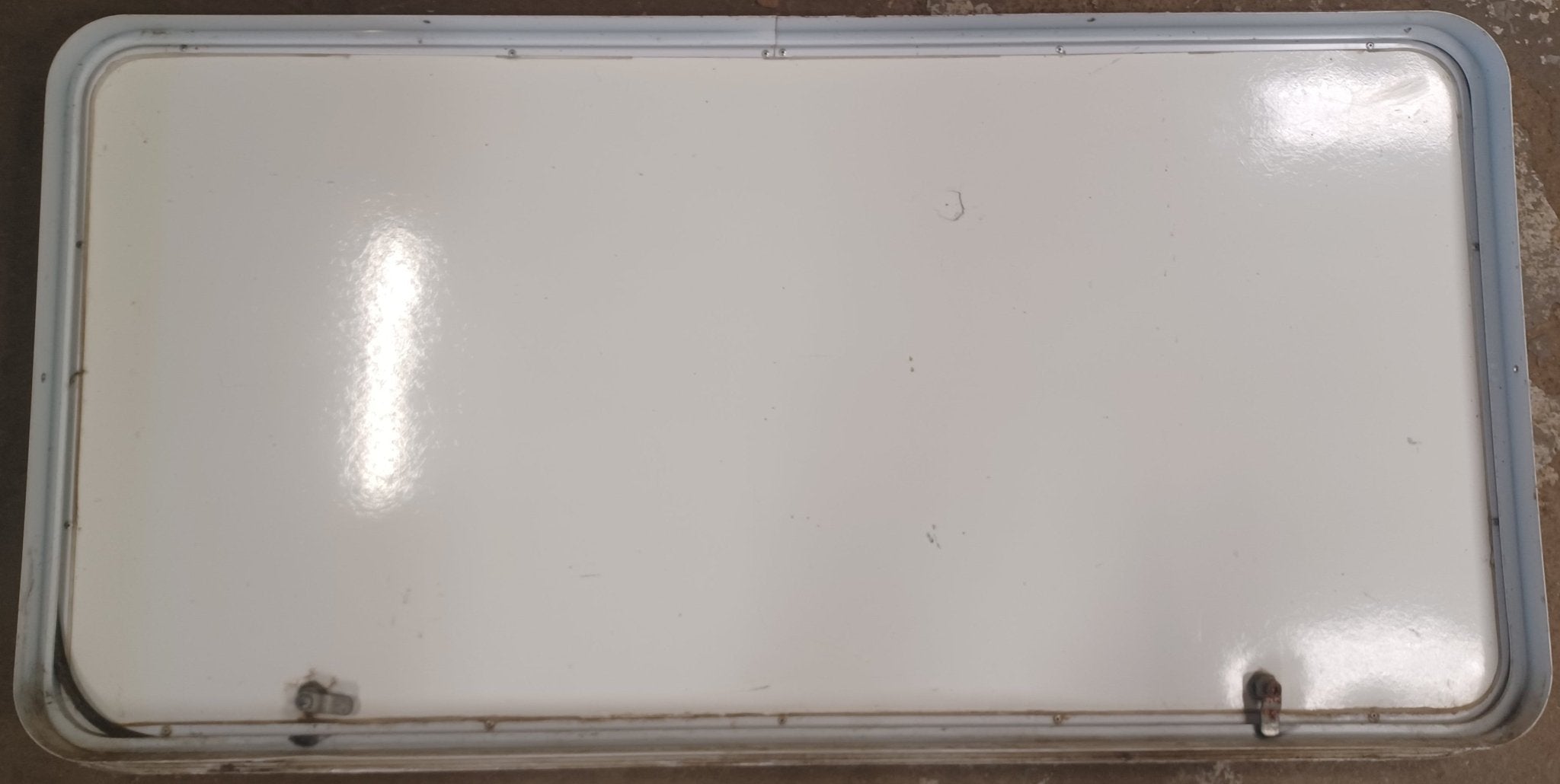 Used Radius Cornered Cargo Door 47 5/8" x 23 3/4" x 1 7/8" D - Young Farts RV Parts