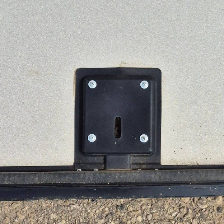 Used Radius Cornered Cargo Door - 47 5/8" X 30 1/8" X 2" - Young Farts RV Parts