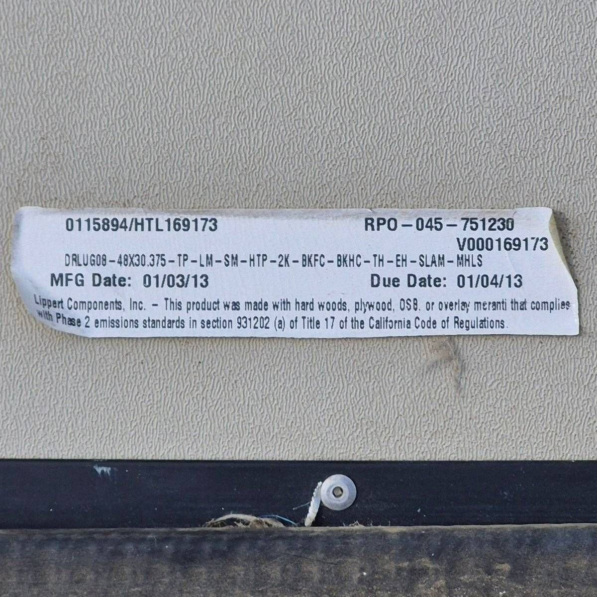Used Radius Cornered Cargo Door - 47 5/8