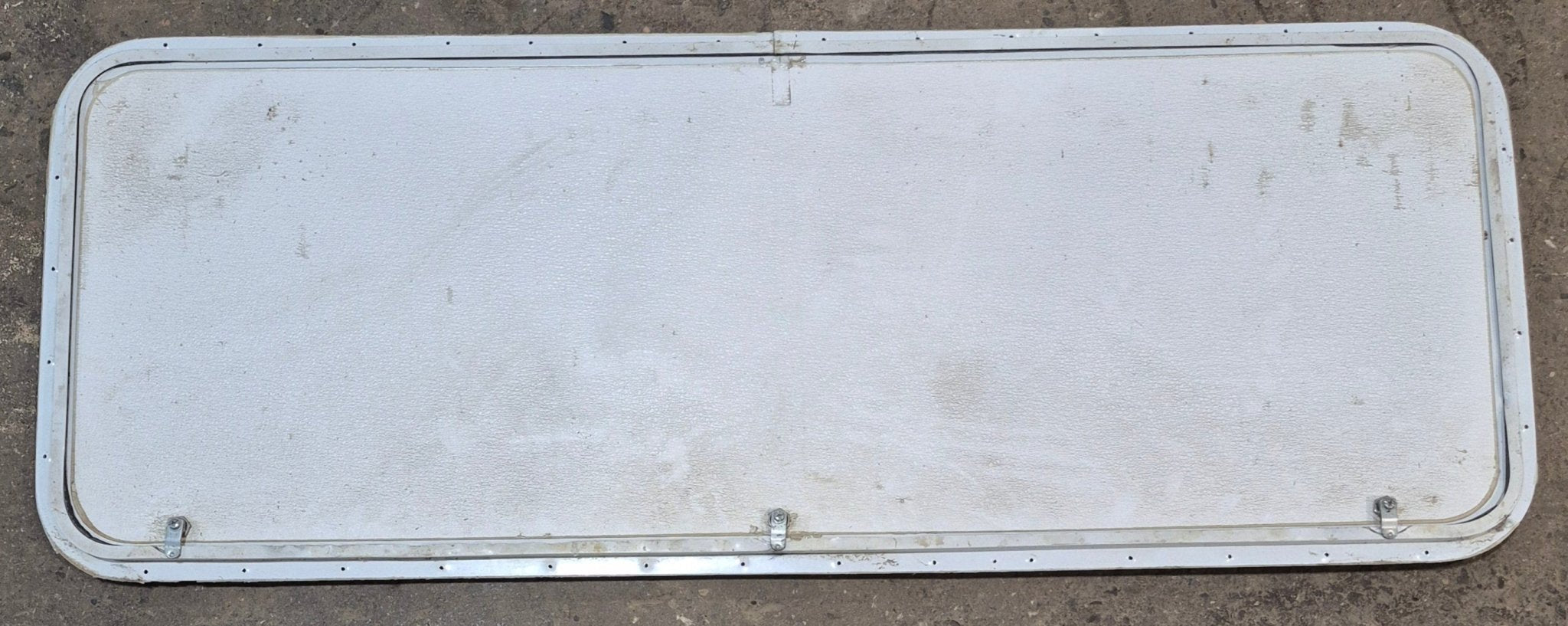Used Radius Cornered Cargo Door 59 3/4" x 21 7/8" x 1/2" D - Young Farts RV Parts