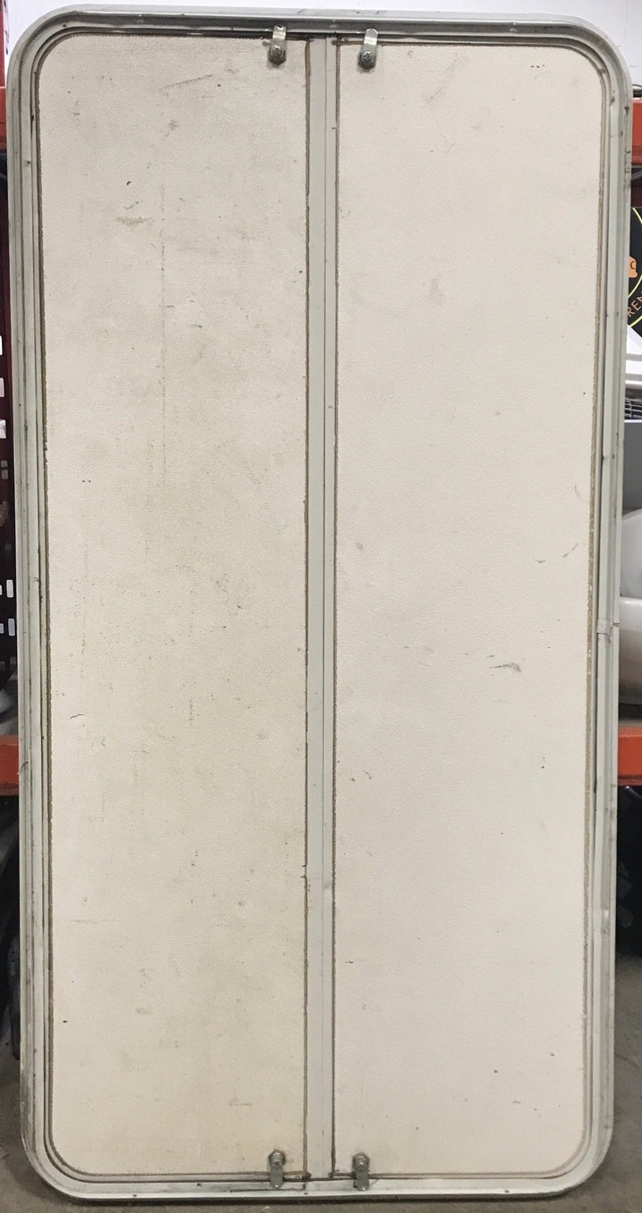 Used Radius Cornered Cargo Door 59 3/4" x 29 3/4" x 1" D - Young Farts RV Parts
