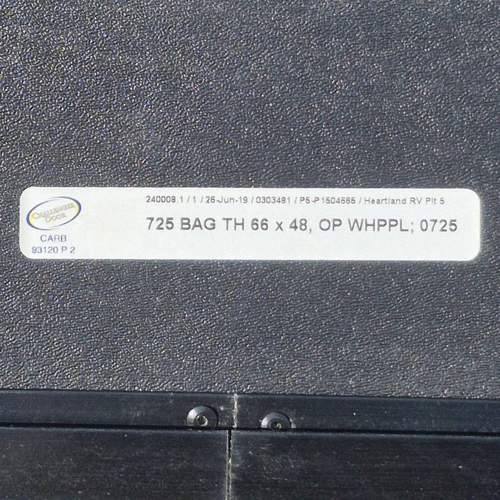 Used Radius Cornered Cargo Door - 65 5/8" X 47 3/4" X 1 7/8" - Young Farts RV Parts