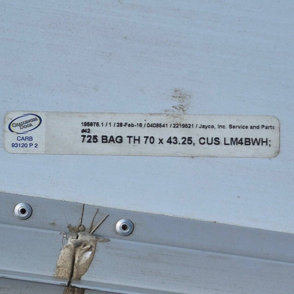 Used Radius Cornered Cargo Door - 69 3/4