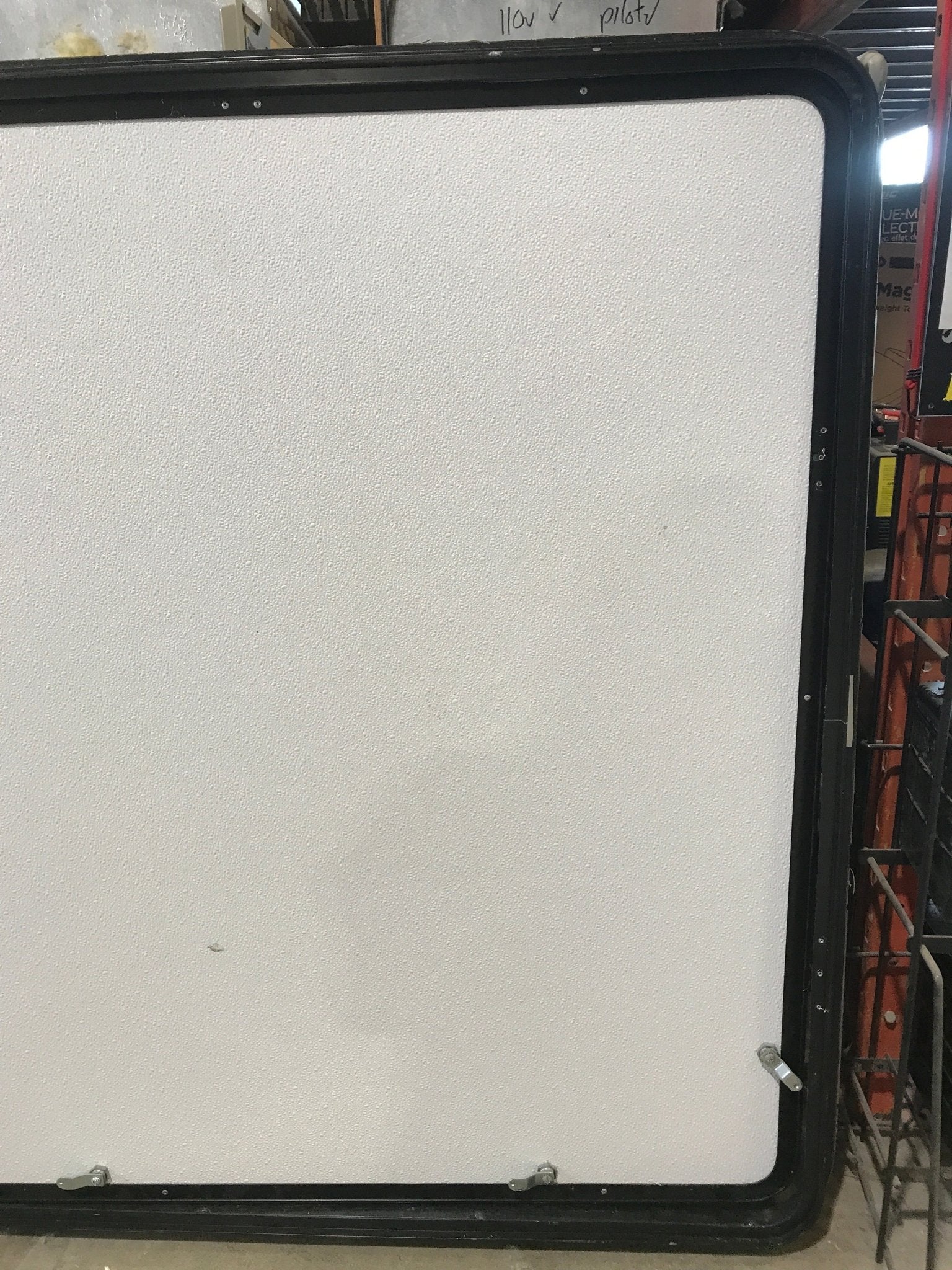 Used Radius Cornered Outdoor Kitchen Compartment Door 43 3/4" W x 47 3/4" H x 1 3/4" D - Young Farts RV Parts