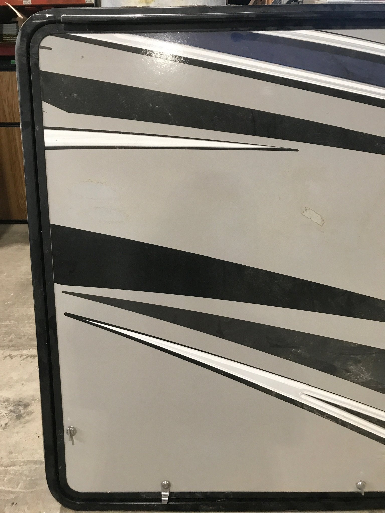 Used Radius Cornered Outdoor Kitchen Compartment Door 43 3/4