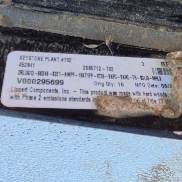 Used Radius Cornered Outdoor Kitchen Compartment Door - 67 1/2" X 47 5/8" X 2" - Young Farts RV Parts