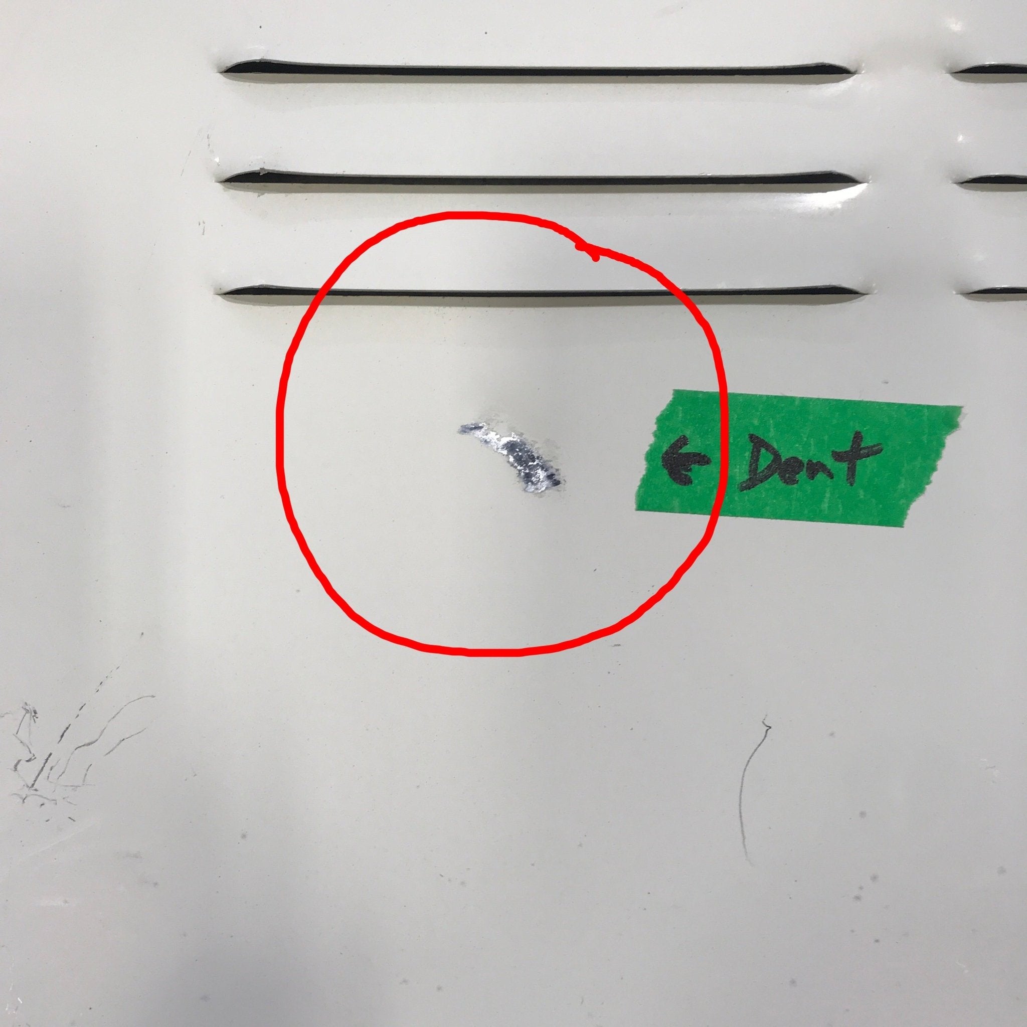 Used Radius Cornered Propane / Battery Cargo Door 26 3/4" x 27" x 1 D - Young Farts RV Parts