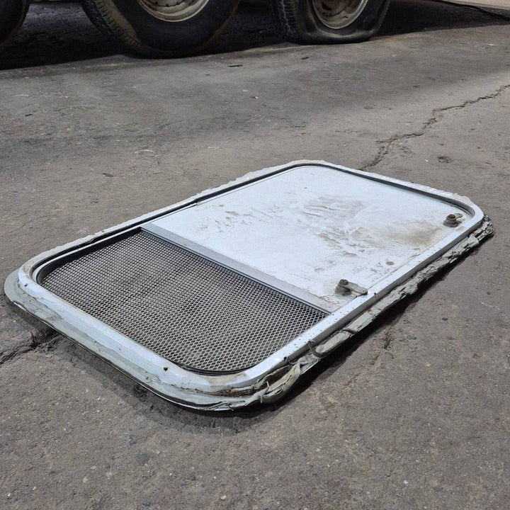 Used Radius Cornered Propane/ Battery Door - 29 7/8" X 17" X 1/2" - Young Farts RV Parts