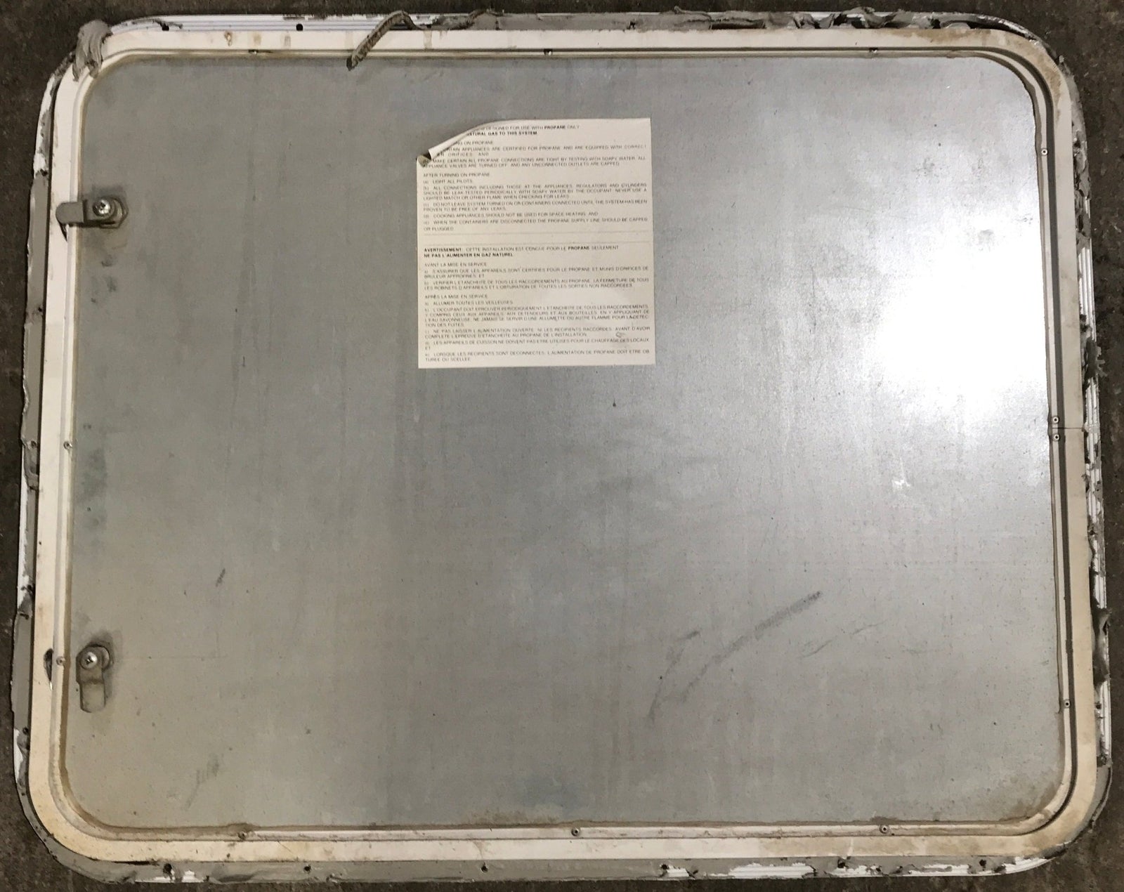 Used Radius Cornered Propane Cargo Door 29 3/4