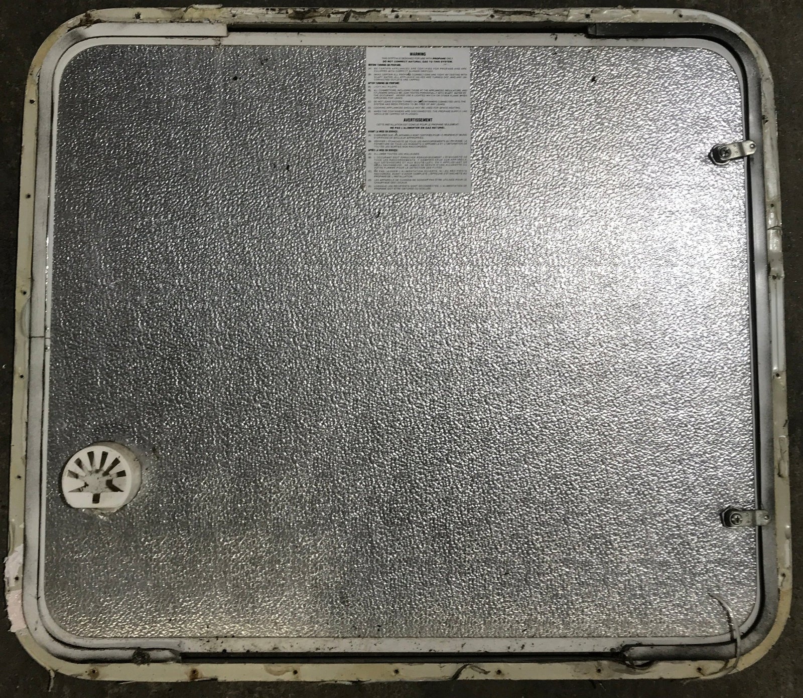 Used Radius Cornered Propane Cargo Door 29 7/8