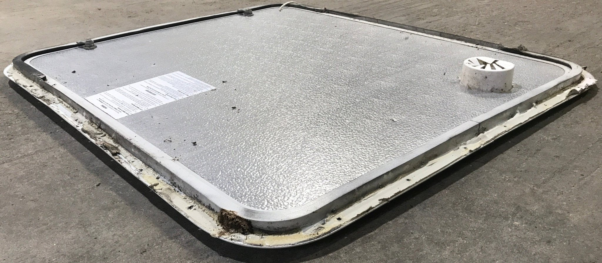Used Radius Cornered Propane Cargo Door 29 7/8" x 25 7/8" x 3/4 "D - Young Farts RV Parts