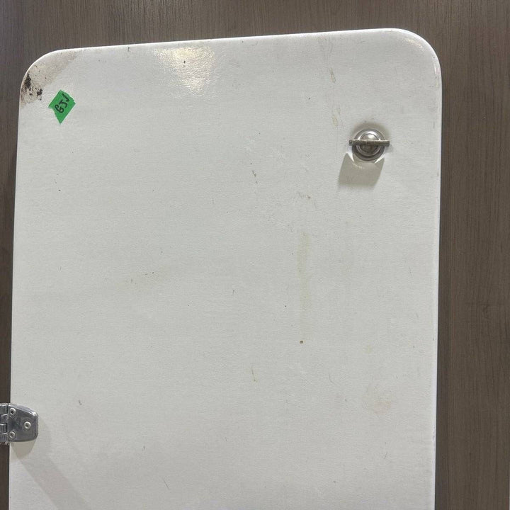 Used Radius Cornered Propane Cargo Door - 63.25 X 16.75 X .75 - Young Farts RV Parts