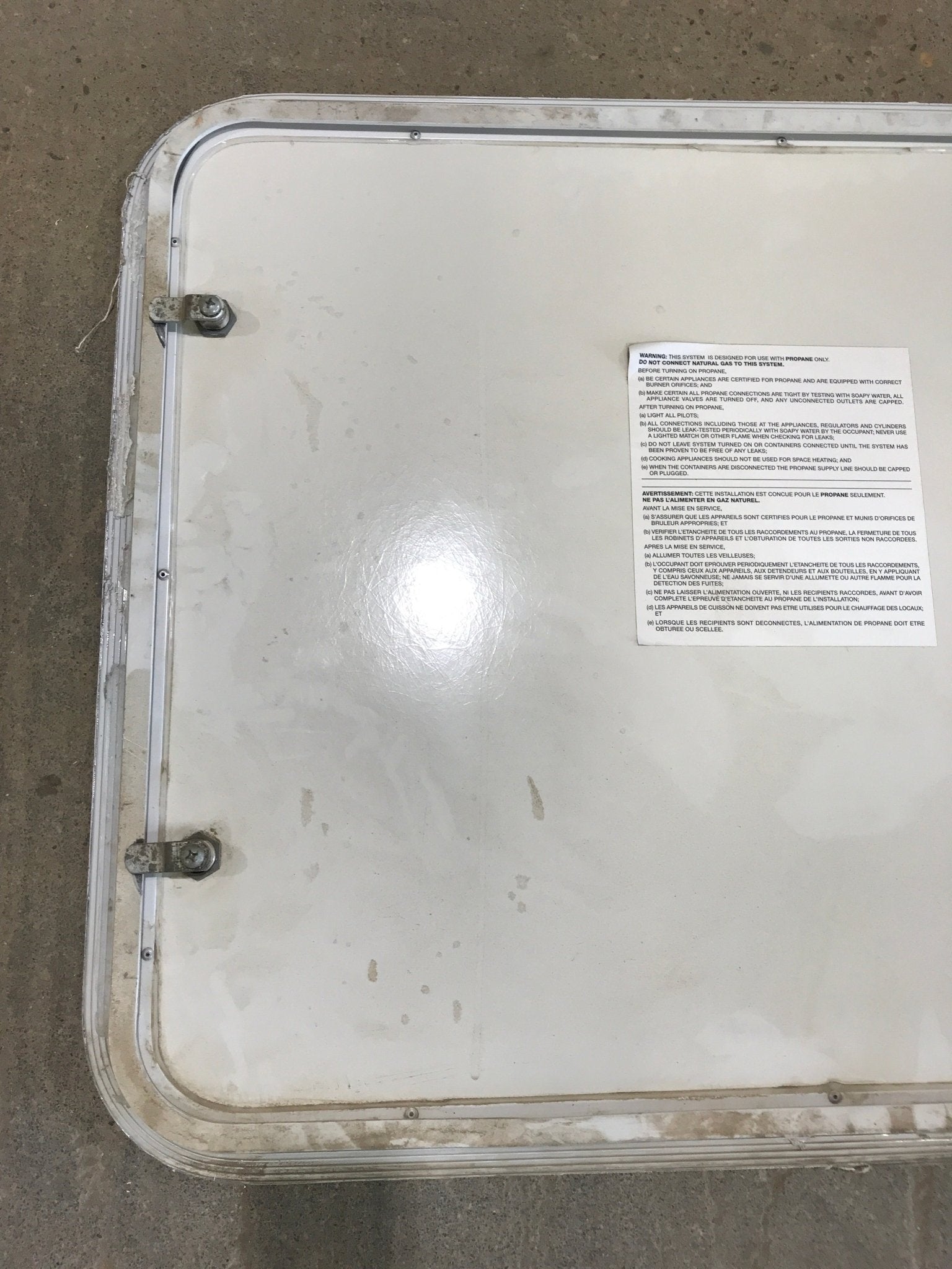 Used Radius Cornered Propane/Cargo Door 29 3/4