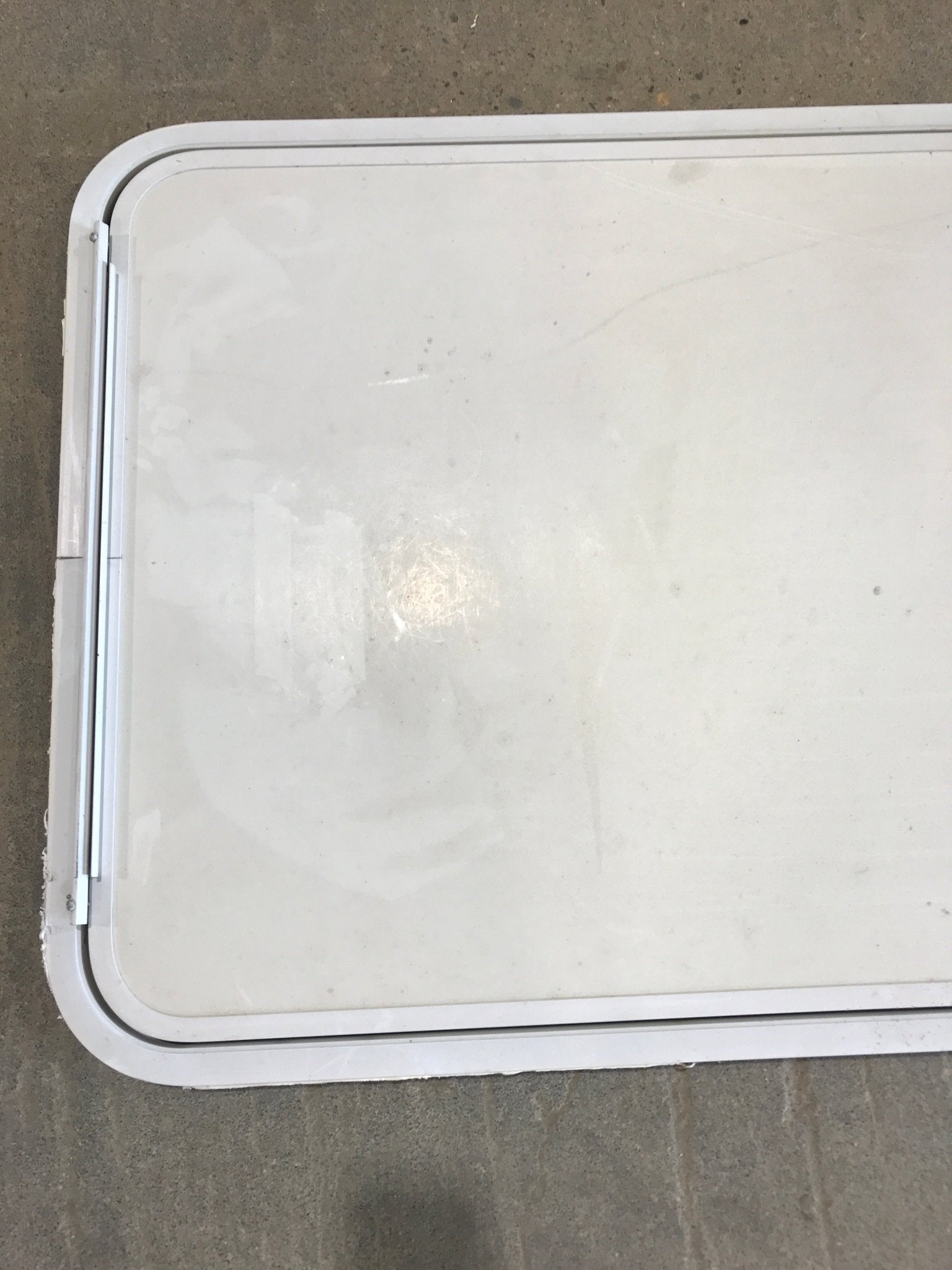 Used Radius Cornered Propane/Cargo Door 29 3/4" x 23 3/4" x 3/4" D - Young Farts RV Parts