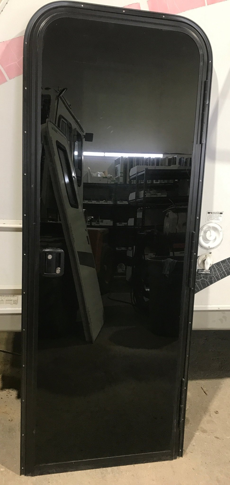 Used Radius Entry Door 72" H x 25 1/2" W - Young Farts RV Parts