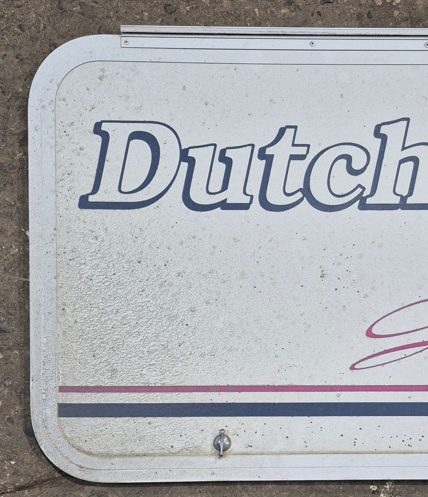 Used Radius Opening Rock Guard Cover : 36" x 22 1/8" x 5/8" D - Young Farts RV Parts