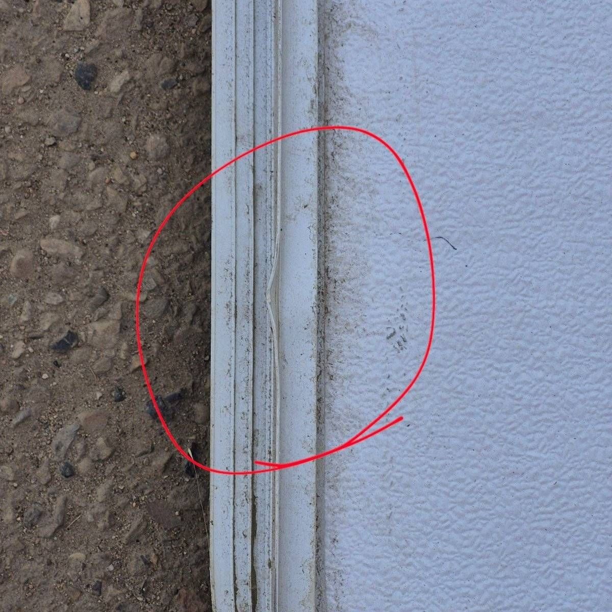 Used Radius Propane/ Battery Cargo Door - 59 5/8