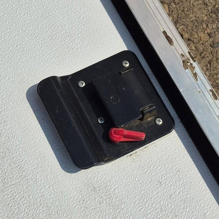 Used Radius Storage/ Teardrop Trailer Entry Door - 35 5/8" X 47 1/2" X 2" - Young Farts RV Parts