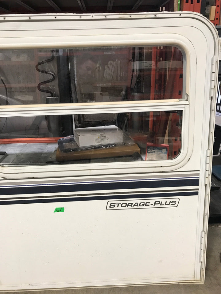 Used Radius Storage/ Teardrop Trailer Entry Door 42" x 48" x 1 1/2" - Young Farts RV Parts