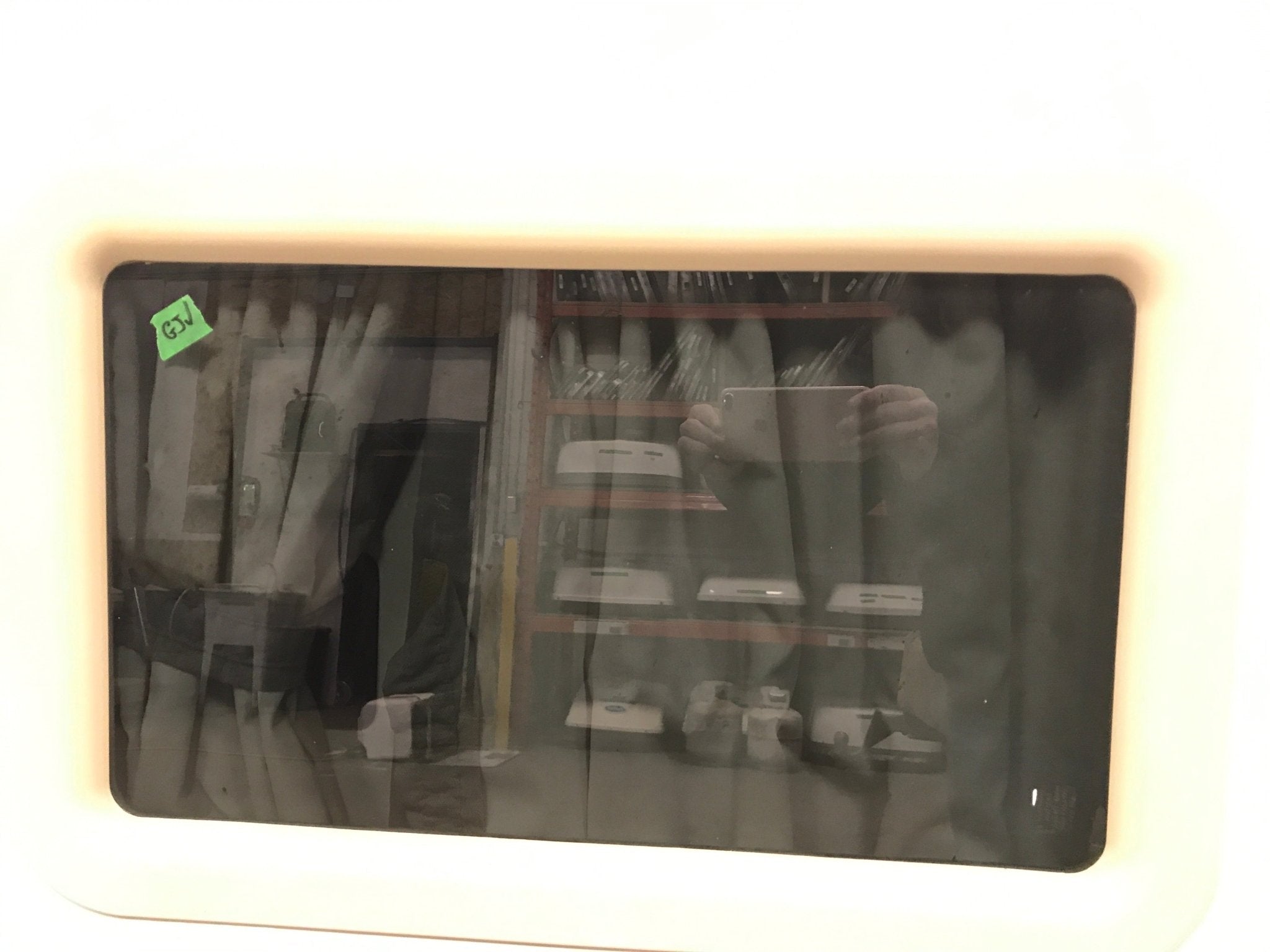 Used Radius Storage/ Teardrop Trailer Entry Door 43 3/4" x 48" x 2 1/4" D - Young Farts RV Parts