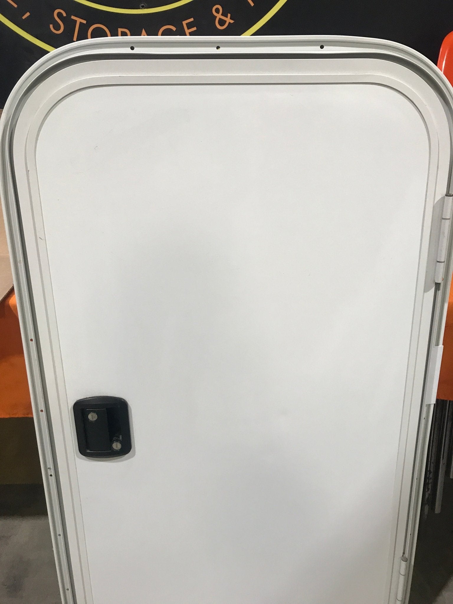 Used Radius Storage/ Teardrop Trailer Entry Door 43