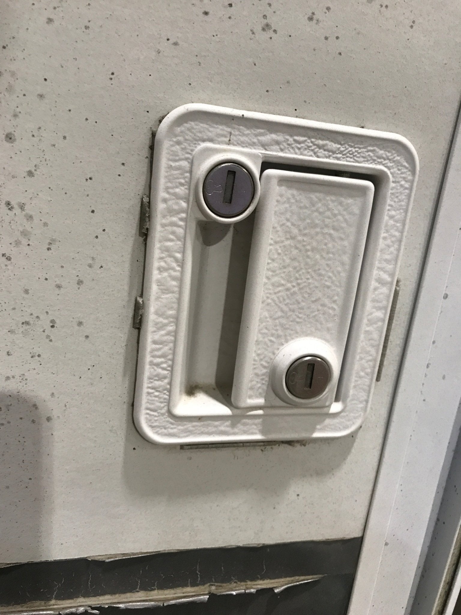 Used Radius Storage/ Teardrop Trailer Entry Door 44" x 22" x 1 1/2" D - Young Farts RV Parts