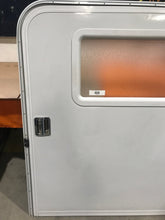 Load image into Gallery viewer, Used Radius Storage/ Teardrop Trailer Entry Door 48 1/4”x 43 1/2” x 2 1/2&quot; - Young Farts RV Parts