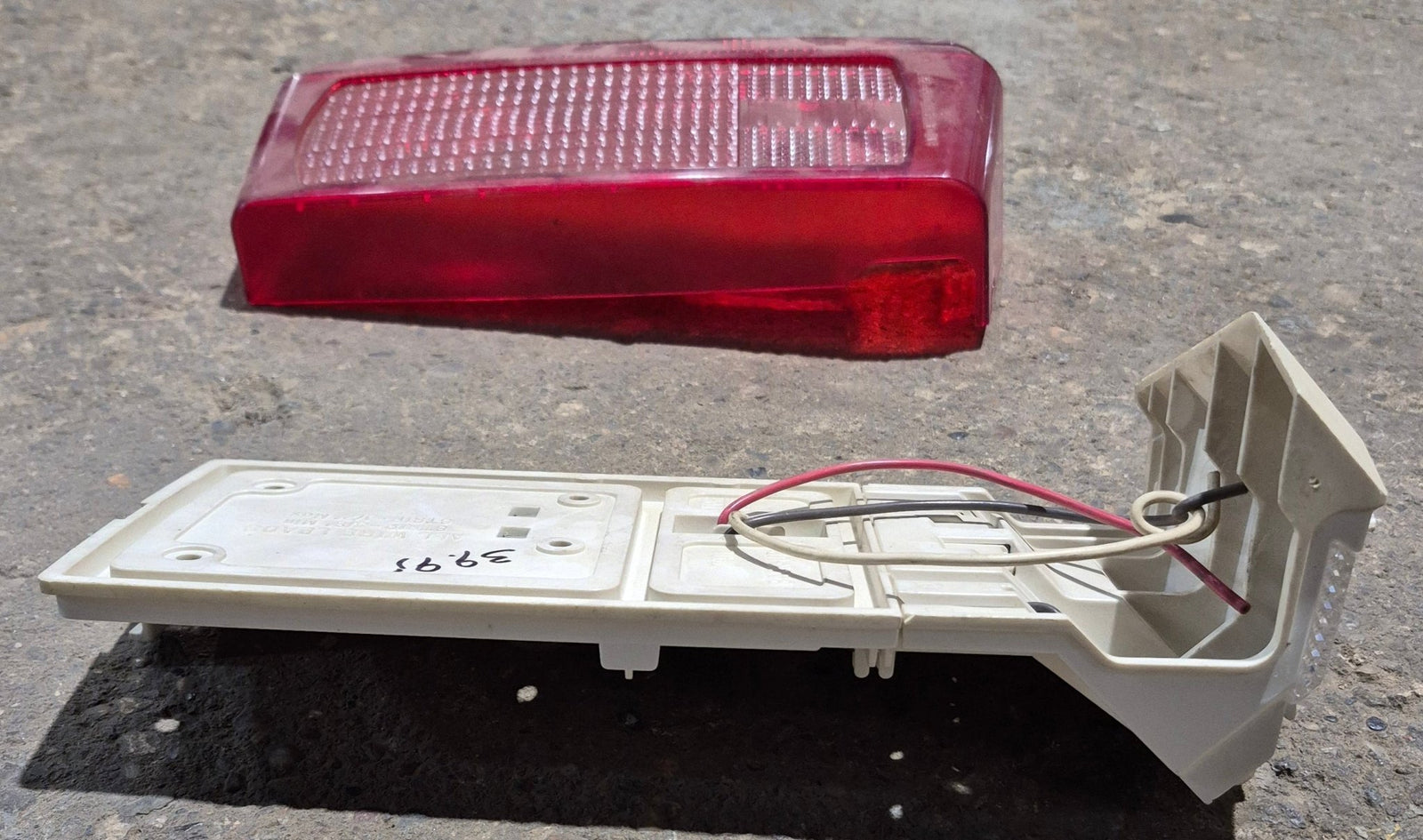 Used RARE Wesbar Wrap Around Tail Light Assembly - Passenger Side - Young Farts RV Parts