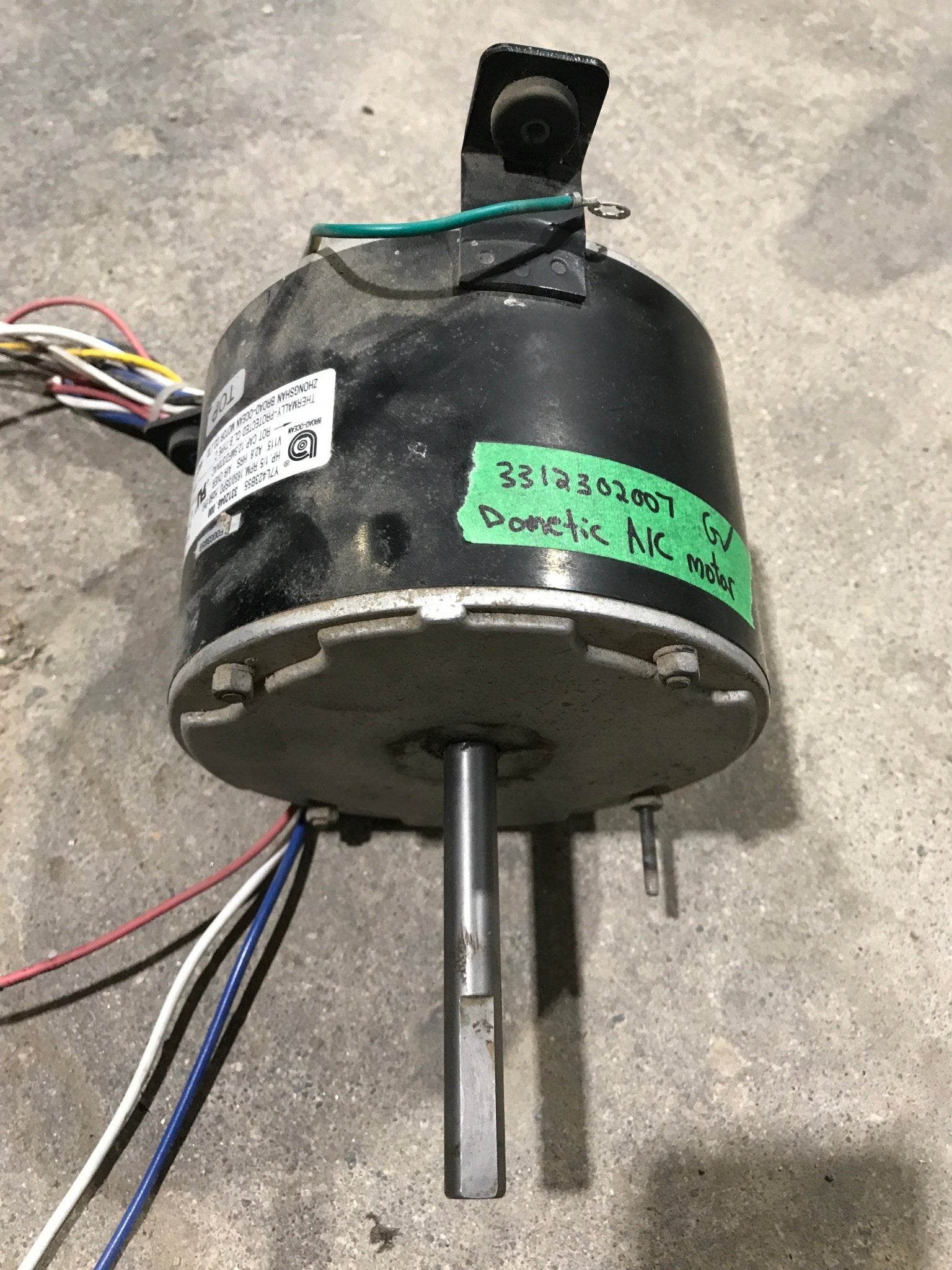 Used Replacement for Dometic AC Motor 3312129004 - Young Farts RV Parts