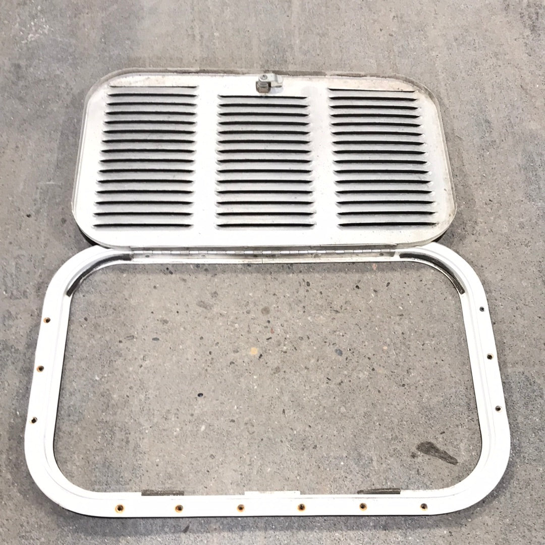 Used Retro NORCOLD 616009/ DOMETIC (P/N UNKNOWN for RM2214R) - Off White Vent Door with Off White Trim - Young Farts RV Parts