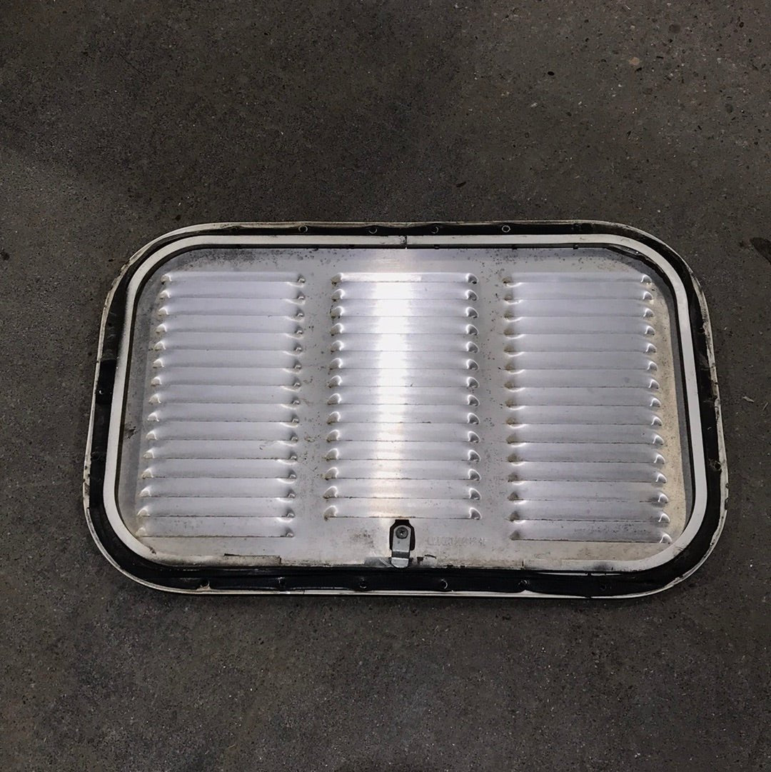 Used Retro NORCOLD 616009/ DOMETIC (P/N UNKNOWN for RM2214R) - Off White Vent Door with Silver Trim - Young Farts RV Parts