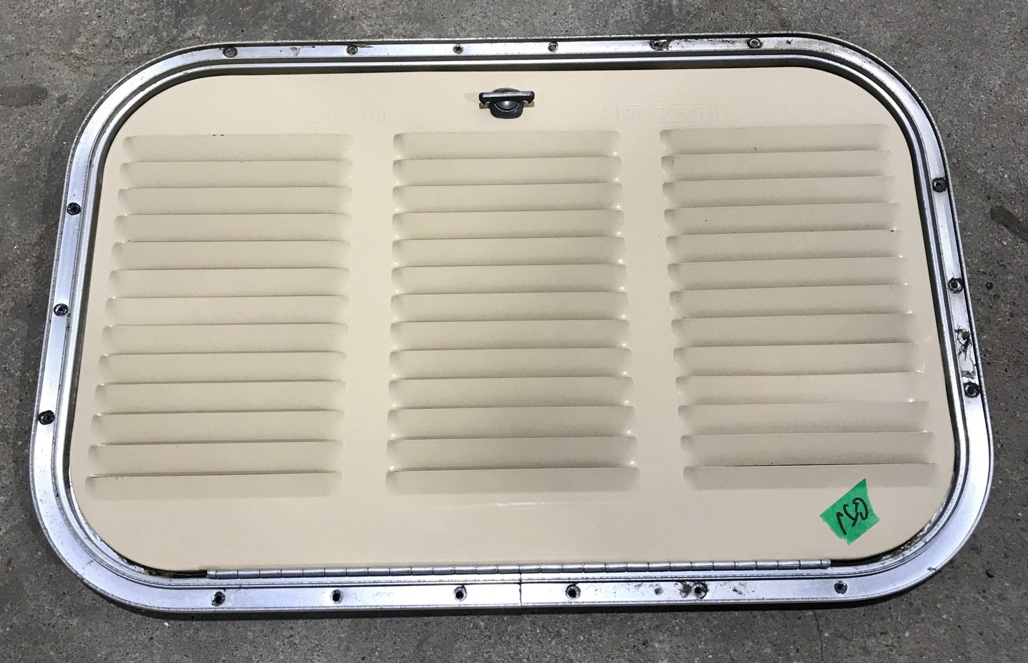 Used Retro NORCOLD 616009/ DOMETIC (P/N UNKNOWN for RM2214R) - Off White Vent Door with Silver Trim - Young Farts RV Parts