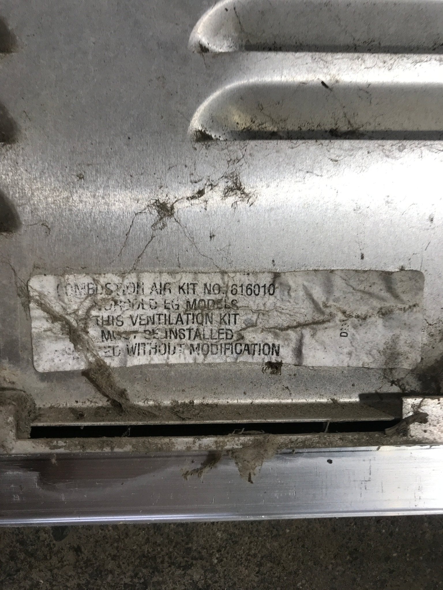 Used Retro Norcold 616010/ Dometic (P/N UNKNOWN for RM2214) - Off White Vent Door - Young Farts RV Parts