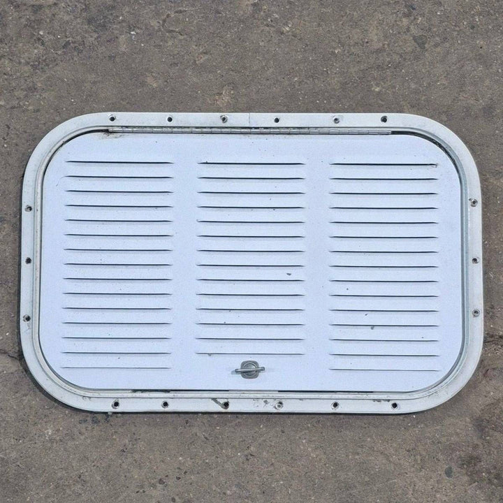 Used Retro Norcold/ Dometic Fridge Vent Door, Off White, Off White Trim - 616009 / 8032214R20 - Young Farts RV Parts