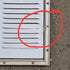Used Retro Norcold / Dometic White Vent Door, With Silver Trim - 616010 - Young Farts RV Parts