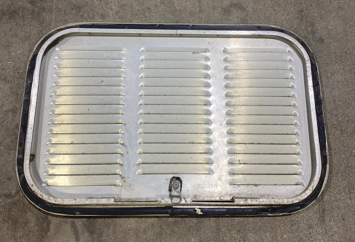 Used Retro NORCOLD - Off White Vent Door with Silver Trim - Young Farts RV Parts