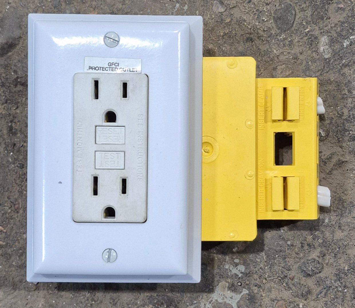 Used RV 110 Volt GFI Wall Receptacle / Outlet - Young Farts RV Parts