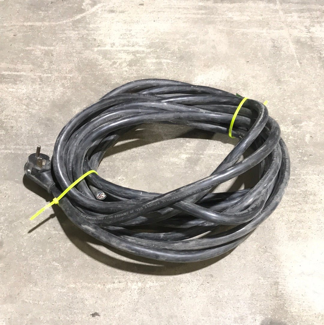 Used RV 31' 9" Electrical Cord With Only Male End 30 AMP - Young Farts RV Parts