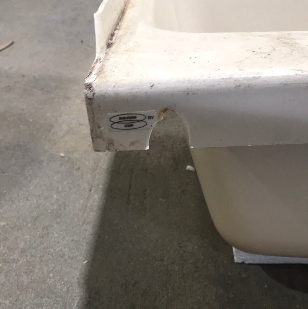 Used RV Bath Tub 36” L x 24 W ” Right Hand Drain - Young Farts RV Parts