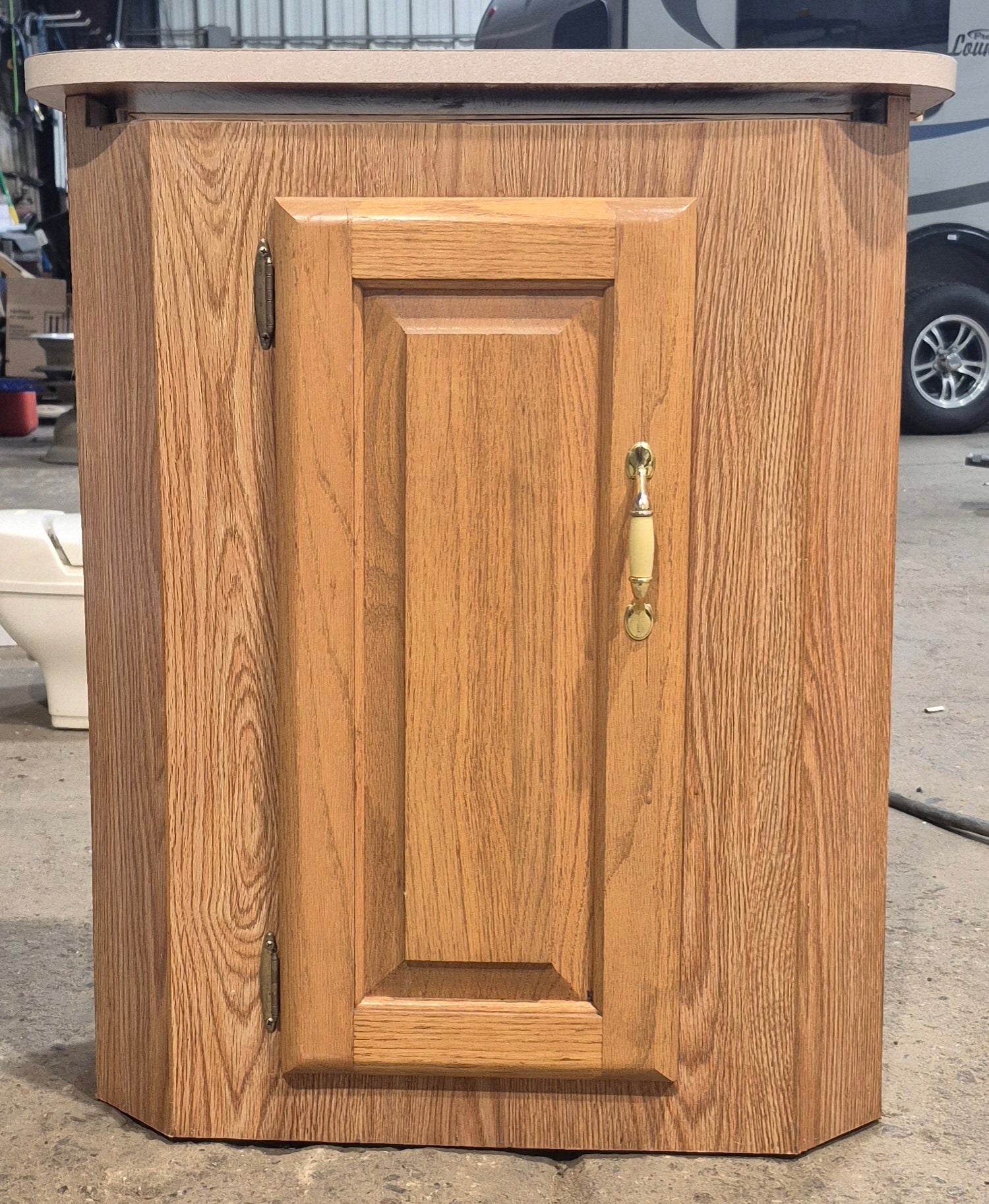 Used RV Cabinet with Hidden Folding Table 9