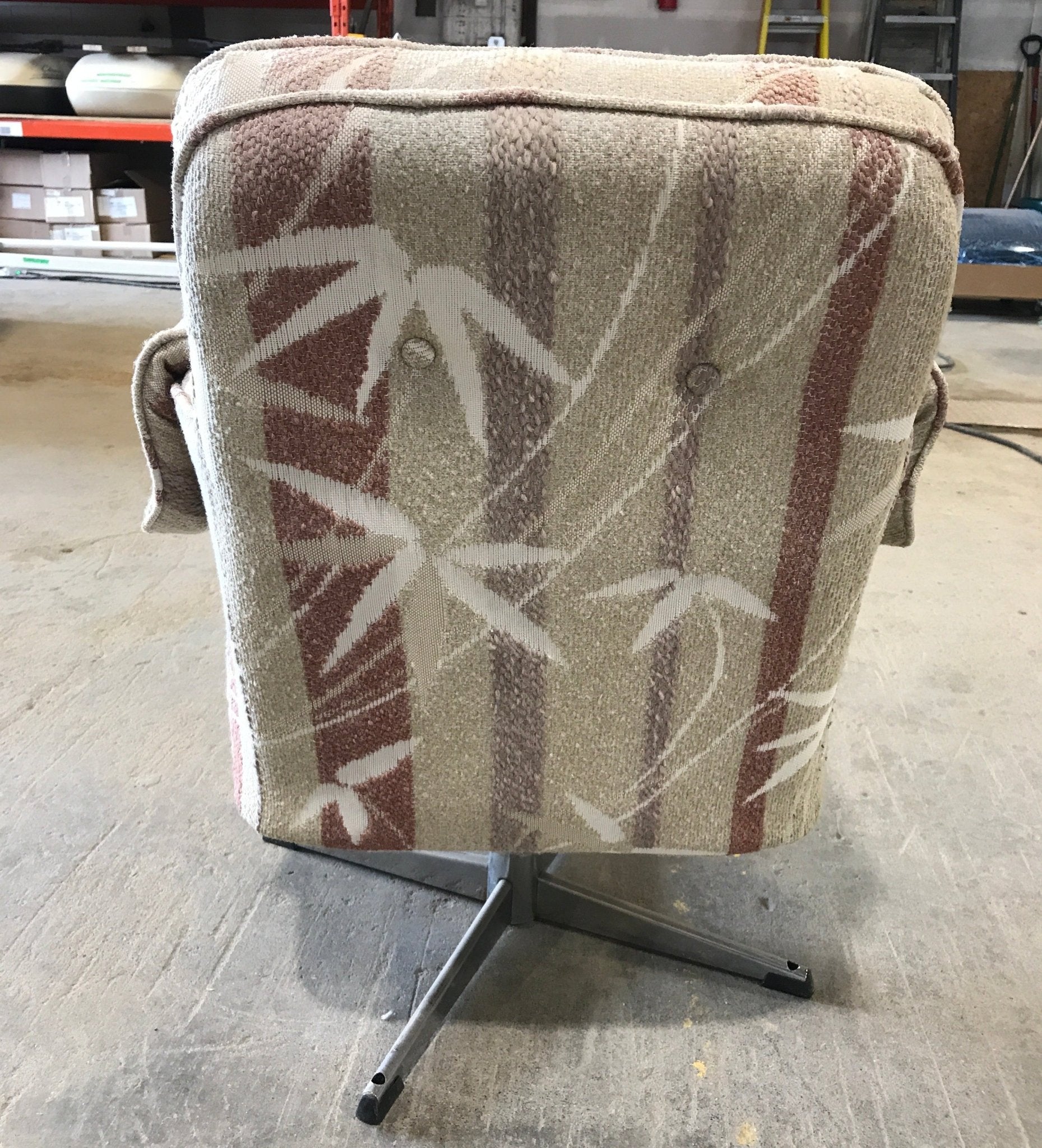 Used RV Chair - Light Tan with design - Young Farts RV Parts