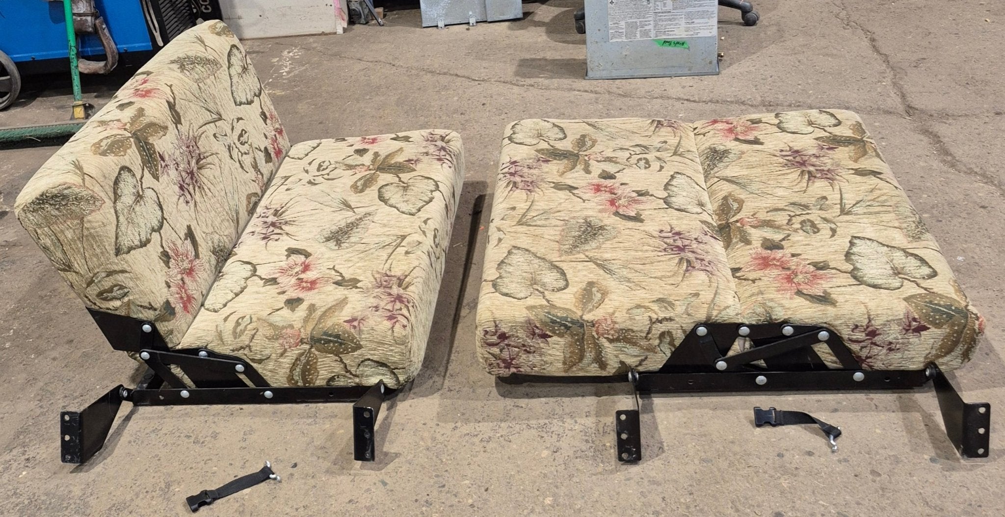 Used RV Dinette Jackknife Style Sofas Set - Wall Mounted - Young Farts RV Parts