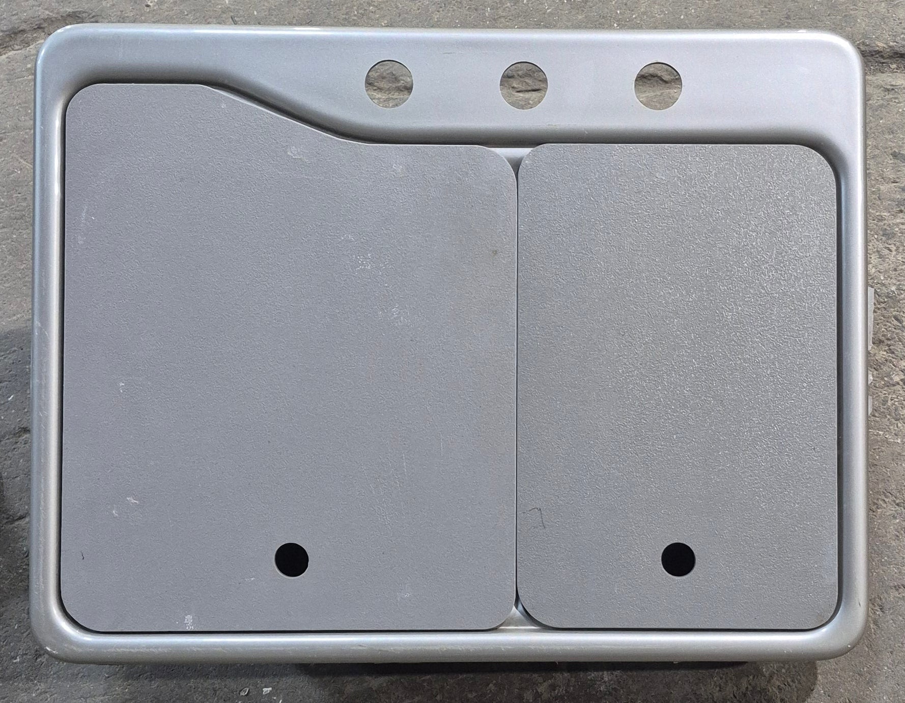 Used RV Double Kitchen Sink 24 3/4” W x 18 3/4” L - Young Farts RV Parts