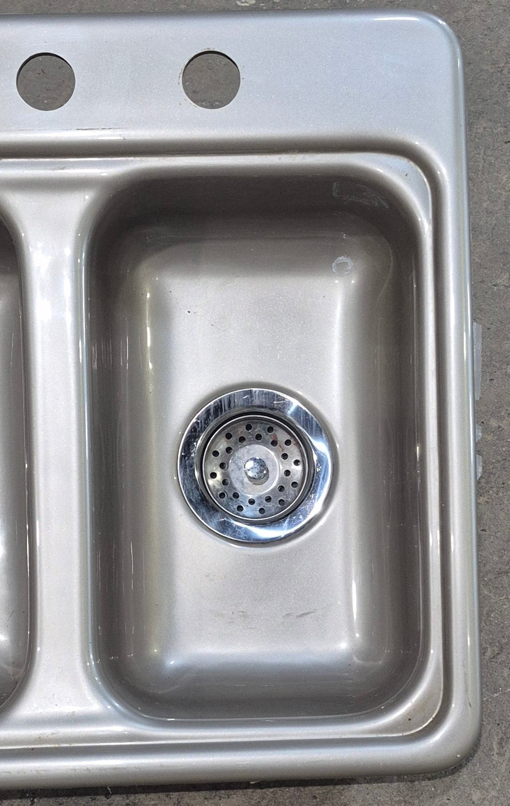 Used RV Double Kitchen Sink 24 3/4” W x 18 3/4” L - Young Farts RV Parts
