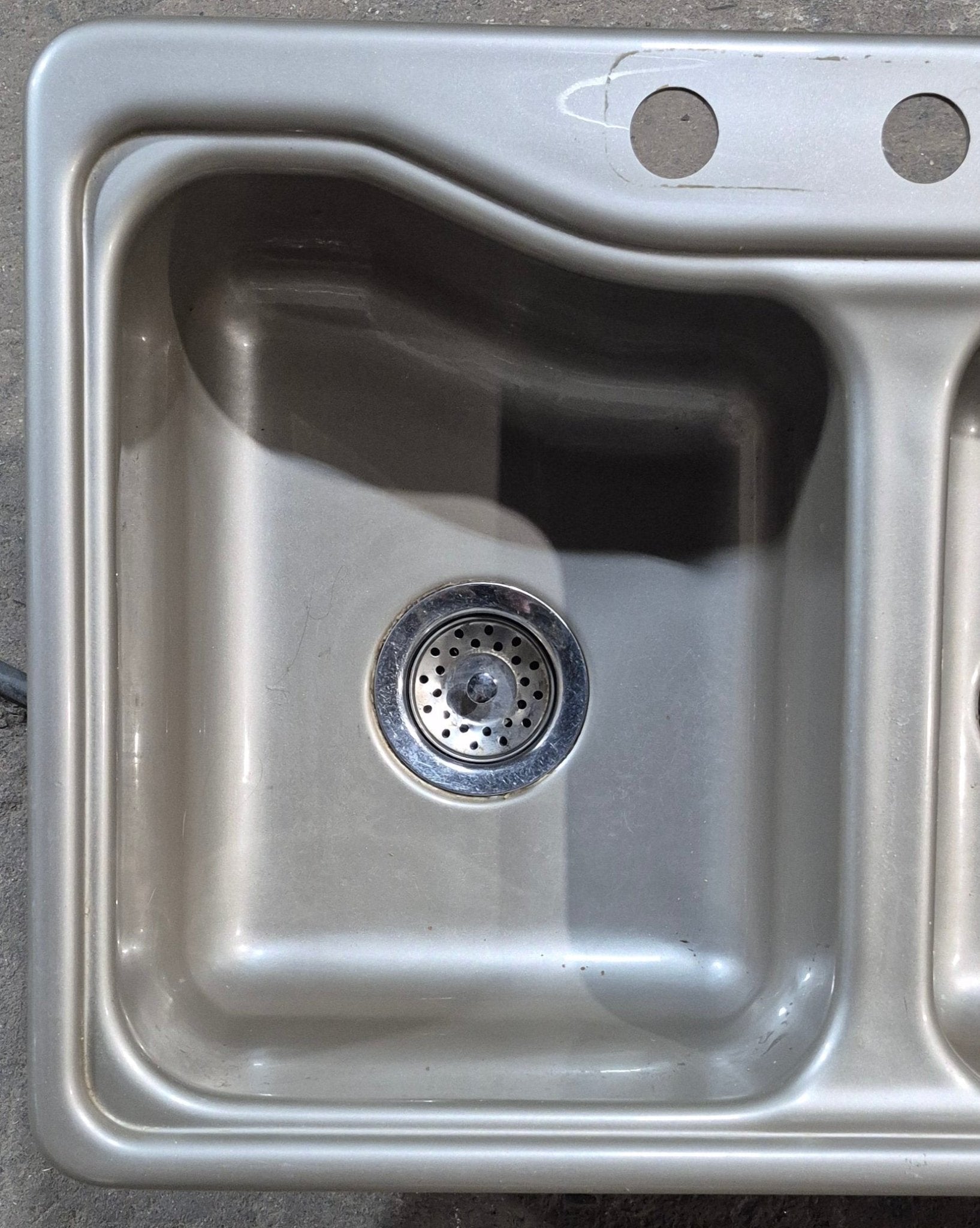 Used RV Double Kitchen Sink 24 3/4” W x 19” L - Young Farts RV Parts