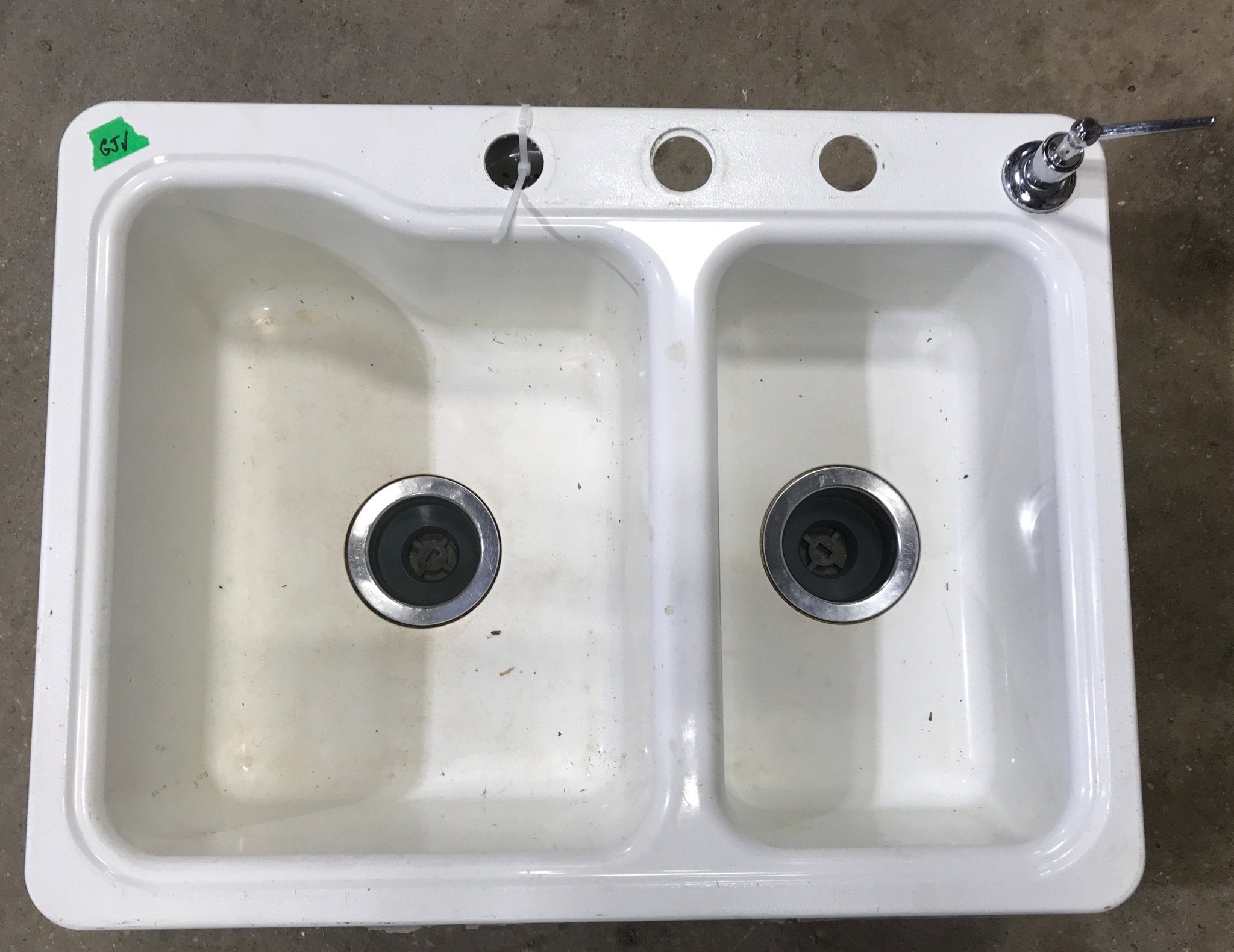 Used RV Double Kitchen Sink 25” W x 19” L - Young Farts RV Parts