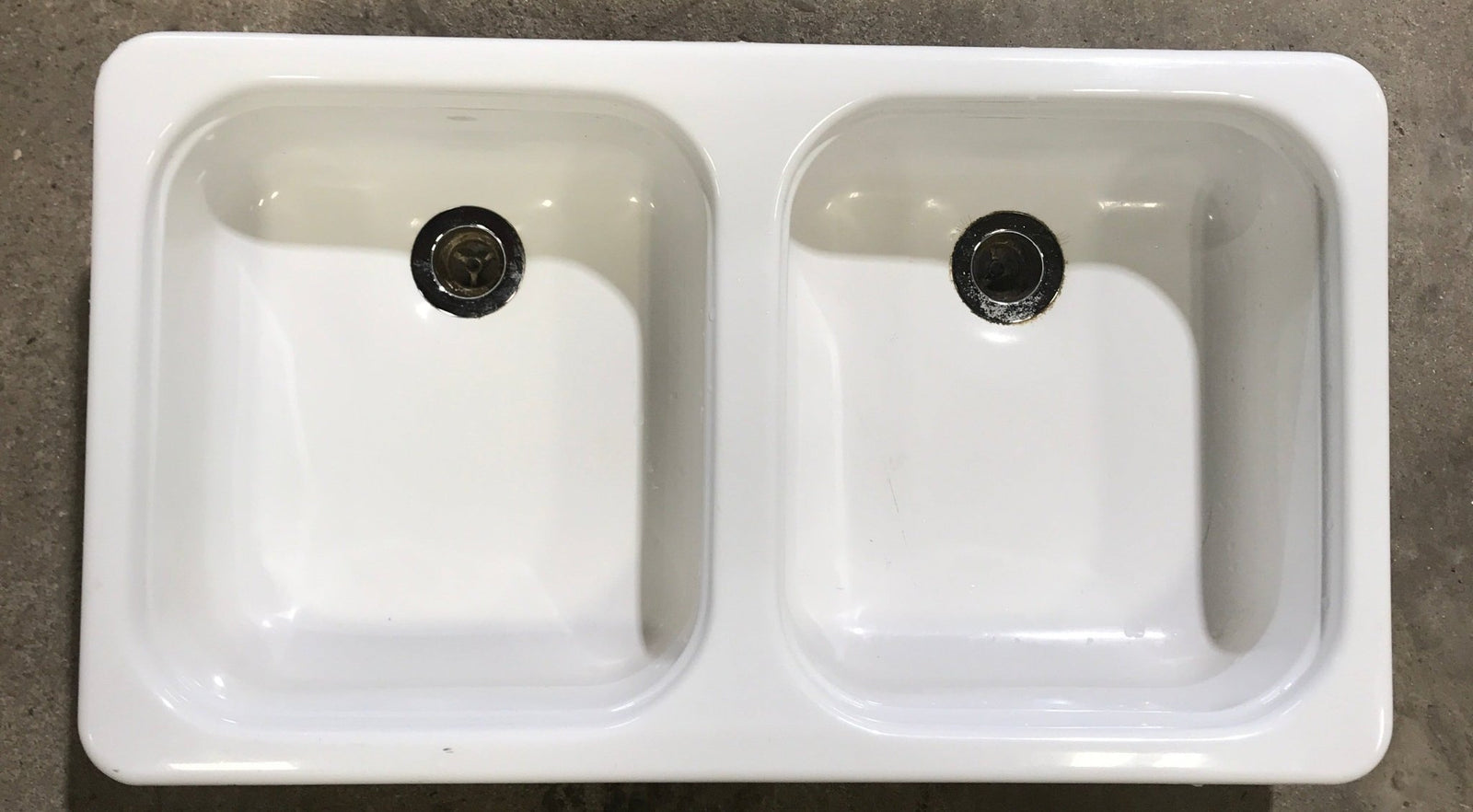 Used RV Double Kitchen Sink - 26 1/2” W x 15” L - Young Farts RV Parts